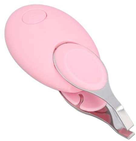 Cryfokt Pinzas visibles para cejas, herramienta eléctrica recargable para quitar cejas con luz LED, herramienta portátil multiusos para depilación facial, astillas y depilación encarnada (rosa)