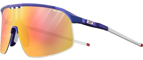 Julbo Unisex Dichte Sonnenbrille, Gfdj Kapsel: Metallic-Blau/Weiß, L