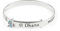 Stitch Girls Armreif aus Sterlingsilber, Ohana bedeutet Familie, Sterling-Silber