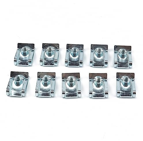 iplusmile 80stücke U-mutter Selbstschneidend Motorrad Manganstahl Befestigungselemente Silber Für Verkleidungen Karosserieplatten