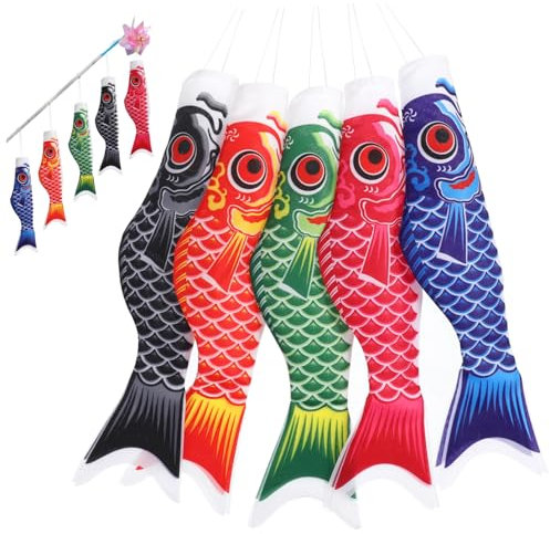 OFFSCH 25 Stk Koinobori home decor wohnungsdeko Baumdekoration partydekoration wohnraumdeko Fahnengirlande japanische Karpfenflagge leeres Banner japanischer Windsack Karpfen-Flagge