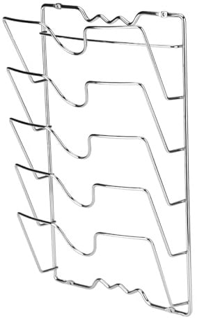 SUPYINI Halterung für Topfdeckel,Topfdeckelhalter Wand, Küchendeckelhalter zum Aufhängen Deckelständer Küchenzubehör,Halterung Küchenschrank Montage Deckel für Töpfe und Töpfe