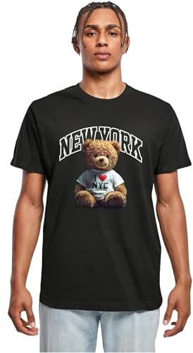 Mister Tee Herren T-Shirt 100% Baumwolle Schwarz XXL
