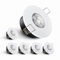 Sweier 6 Pack GU10 Dimmable LED Downlights IP65 Waterproof-5W 450LM Cool White 6000K Recessed Ceiling Spotlights,70mm Cutout,Die-Cast Aluminium,SCR Dimmer Compatible for Bathroom Kitchen Living Room