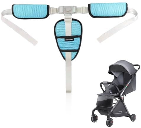 JRYXDS 3 Punkt Gurt Sicherheitsgurt, Ersatz-Sicherheitsgurte für Baby Kinderwagen Hochstuhl, Hochstuhlgurte Verstellbare Wandelbare Gurte Multifunktional Kinderschutzgurt Buggy (F)