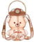 Botella de agua de Kawaii con paja y correa, 1l lindas botellas de agua de oso portátiles protegidas de plástico sin BPA para beber para niños para niñas mujeres deportes para campamento para caminat