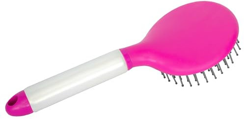 START Holo Mähnenbürste & Schweifbürste – Entwirrbürste für Pferde mit weichen, abgerundeten Borsten – ergonomische Pferdebürste für sanfte Pferdepflege ohne Ziepen (Rosa)