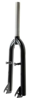 Generisch 20 Zoll BMX Gabel Stahl 1 1/8 Schaftrohr 200mm A Head Fork für V-Brake schwarz