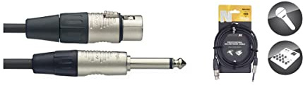 Stagg 19303 10 m 3 Pin Female XLR/Mono Jack Microphone Cable - Black