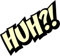 NetSpares 1 x Aufkleber Huh!? Bang Boom Pang Spruch Comic Sticker Tuning Decal Fun Gag