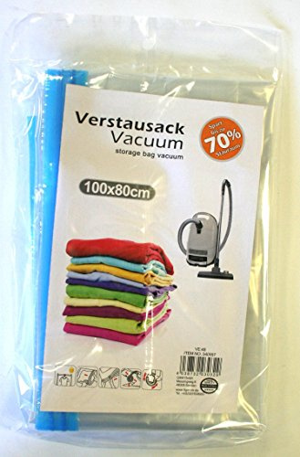 5er Set Vakuumbeutel 100x80 | Verstausack | Kleidersack | Aufbewahrungsbeutel