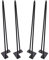 Pieds en épingle à Cheveux 28 Pouces Ensemble de 4, DIY Meubles de Table en métal Jambes idéales pour la Table à Manger, Bureau, 3/8 de diamètre Milieu siècle Style Moderne (71.1cm, Noir)