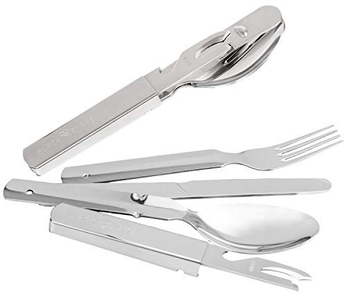 Black Snake Essbesteck 2er 4er oder 6er Set im BW Stil ideales Besteck zum Camping - 2 Personen - Set
