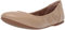 Amazon Essentials Women's Belice Slip On Ballet Flat, Beige, 6 UK Wide
