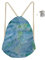 Turnbeutel, Morbuy Marmor Bedruckte Sportbeutel Gym Sack Sporttaschen Gymbag Tüte Rucksack Spieltasche mit Kordelzug für Reise Sport (Cyan)