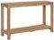 vidaXL Teakholz Massivholz Konsolentisch mit Ablage Konsole Beistelltisch Ablagetisch Flurtisch Telefontisch Sideboard Wohnzimmer 120x35x75 cm