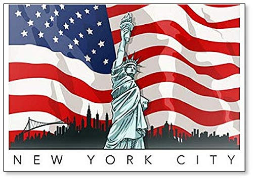 Kühlschrankmagnet New York City Illustration
