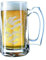 Riesiger Bierkrug mit Lasergravur, ca. 800 ml, patriotische amerikanische Flagge, Totenkopf, USA Americana Face