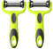 Aiqeer 2 Pezzi 3 in 1 Pelapatate Girevole Multifunzionale, Pelaverdure, Peeler Frutta, Bucciatrice con Lama Girevole in Acciaio Inox e Manico Antiscivolo, per Frutta e Verdura (Verde)