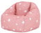 Icon Sterne Sitzsack Kinder, Rosa, Gewebter-Stoff, Sitzsack mit Füllung, Bequemer Kinder Sessel, Kuschelsessel, Lese Sessel, Schlafzimmer, Kinderzimmer, Spielzimmer