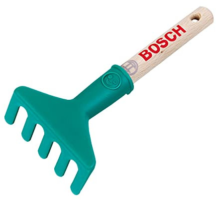 Theo Klein 2788 Bosch Handrechen, kurz I Robuster Kinder-Rechen I Stabiler Holzgriff I Anti-UV I Spielzeug für Kinder ab 3 Jahren