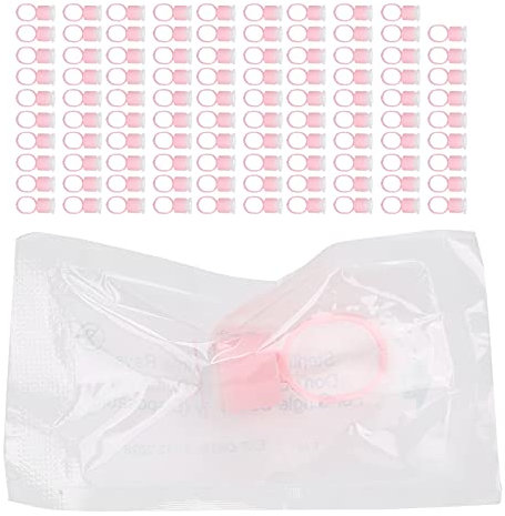 Tattoo Ink Ring Cup, 100pcs Tattoo Ink Ring Cup Einweg Microblading Pigment Becherhalter mit Schwamm