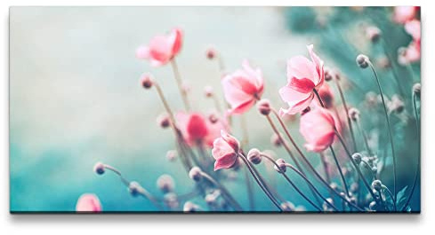 Paul Sinus Leinwandbild 120x60cm Wildblumen Feldblumen Blüten schöne Blumen Kunstvoll