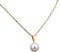 QINQIN Collana di Perle Ciondolo Femminile Donna Girocollo Gioielli con Catena d'oro Miglior Regalo