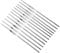 12 Pieces Small Crochet Hooks Set, Stainless Steel Crochet Needles for Lace Making Fine Knitting Projects (0.6mm 0.75mm 0.85mm 0.9mm 1.0mm 1.1mm 1.25mm 1.4mm 1.5mm 1.6mm 1.75mm 1.9mm)