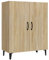 vidaXL Sideboard Kommode Anrichte Schrank Beistellschrank Mehrzweckschrank Standschrank Wohnzimmer Flur Sonoma-Eiche 70x34x90cm Holzwerkstoff