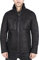 TruClothing.com Herren Lederjacke Echtes Schaffell Schafsleder Jacke kurz gezippt lässig Retro Vintage Schwarz - schwarz M