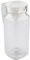 Petit Pichet avec Couvercle, Pichet à Eau en Plastique Transparent Pichet en Acrylique Transparent à Rayures avec Poignée pour Eau Froide, Jus, thé, Limonade, Lait (800ML)