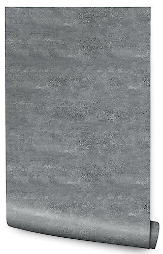 Muralo - Selbstklebende Tapete Klebefolie für Möbel Möbelfolie selbstklebend Klebefolie für Küche Wohnzimmer Schlafzimmer Türfolie selbstklebend - Türtapete Wandtapete Betonoptik Grau [50 x 300 cm]