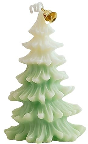 Weihnachtsbaum-Duftkerzen-Geschenkbox-Set, DIY-Atmosphärendekoration, Modellierung von Weihnachtskerzen Kerzenständer Schwarz Metall 30 cm Grün