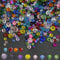 1300 Piezas Cuentas Cristal Facetado Cristales para Bisuteria, 4/6/8 mm Abalorios Cristal Facetado, Cuentas Facetadas para Bricolaje Bisutería Pulseras Collares