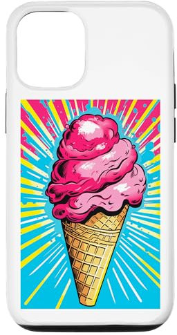 Carcasa para iPhone 14 Helado de gofrera helado helado helado arte pop art vintage retro helado helado