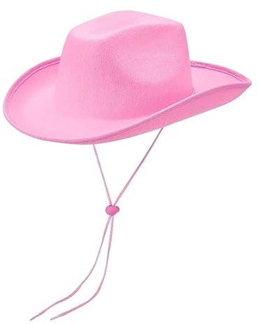 Aymzbd Western-Cowboy-Hut, Sonnenhut, Cowboy-Cowgirl-Hut, Sonnenhut für Camping, Festival, Angeln, ROSA