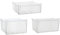 Masterpart Frozen Food Containers Basket Drawers Set Of 3 Compatible With Zanussi Freezers ZRB