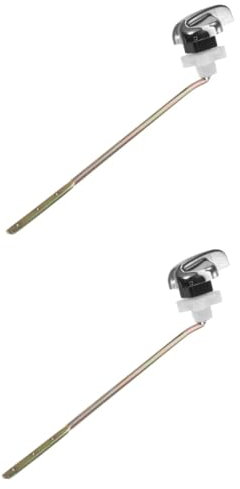 DOITOOL 2pcs Toilet Wrench Toilet Handles Replacement Silver Bee Wall Sticker Thumb Gloves Gaming Toilet Trip Levers Side Mount Home Bathroom Toilet Handle Knob Abs Wall-Mounted