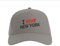 Lauthings I Love New York City USA Baseball Cap Bestickte Herren Mütze Unisex Sport Grau, grau, Einheitsgröße
