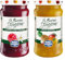 Menz&Gasser, Kit Confettura e Spalmabile, 1 Frutti Tropicali + 1 Lamponi e Fiori La Buona Stagione, Lavorata con Passione in Trentino-Südtirol, Naturalmente Senza Glutine, Vegan, 2 Vasi x 240g