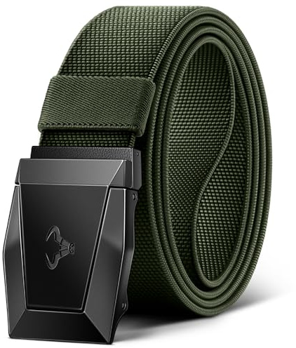 Taktischer Gürtel,BULLIANT Gürtel Herren 3,8cm,Größe Angepasst | Herren Arbeitsgürtel Militär Wandern mit Metall-Schnellverschluss