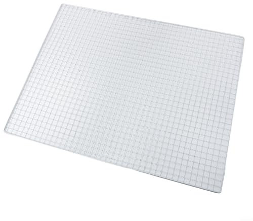 EXTRWORY Grille de cuisson en acier inoxydable pour barbecue, barbecue, barbecue, camping, extérieur, pique-nique, 50 x 38 cm