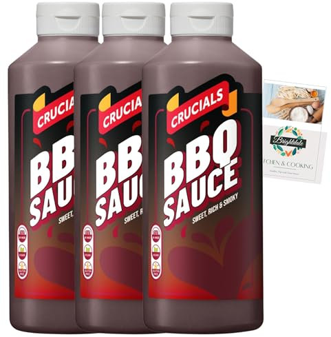 Barbecue Sauce Bundle with Crucials Barbecue Sauce 500ml 2 Pack + Brightdale Kitchen Booklet