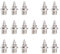 Folpus 16 Piezas de Clavos para Pista, Clavos para Zapatillas de Pista para Carreras Cortas, Cross Country Y Sprint