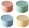 TIANLIN Boîte à Savon 4 Pièces pour Voyage, Porte-Savon Diamètre 8 cm en Plastique avec Couvercle, Ronde, pour Maison et Déplacements Professionnels