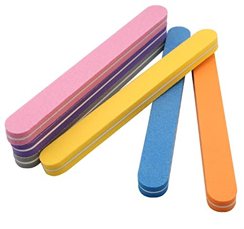 Nagelpflegeset mit Nagelfeile, Polierer, gerade Nagelpflege, Make-up-Werkzeug, Schwamm, Nagelfeile