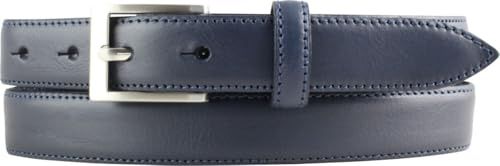 BELTINGER Gürtel aus Vollrindleder 2,5 cm | Schmaler Gürtel für Herren und Damen 25mm | Bombierter Ledergürtel