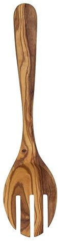 Olive Wood Plaisir Serving Fork - Handmade, Ergonomic & Durable for Stylish Serving