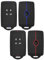 Lot de 2 Coques Clé Voiture Compatible avec Re-Nault Clio, Megane, Captur, Kadjar, Kangoo, Talisman, Koleos, Espace, Zoe, Dacia Duster, Etui Carte Renault, Silicone TPU Bleu et Rouge, 4 Boutons